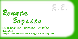 renata bozsits business card